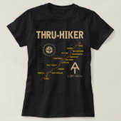 T-shirt Thruh Hiker Appalachian Trail Hiking  (Design devant)