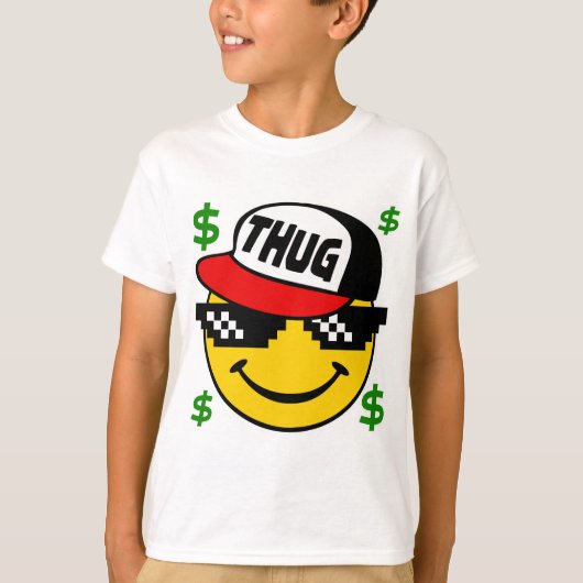T-shirt Thug Emoticon (Devant)