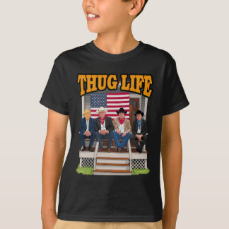 T-shirt Thug Life Trump Vance Kennedy Elon Shirt