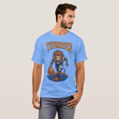 T-shirt thunder hip Lion Hoops Mascot Sports boy boy (Devant entier)