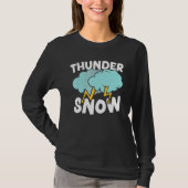 T-shirt Thunder Snow Ice Cold Snowy Winter Season 1 (Devant)