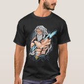 T-shirt thunder zeus god artwork peut utiliser (Devant)