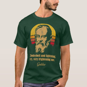 T-shirt Thunderbolt et éclair Galileo Astronomy Meme