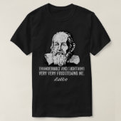 T-shirt Thunderbolt lightning Galileo philosopher physics  (Design devant)