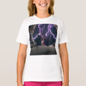 T-shirt Thunderbolted cat (Devant)