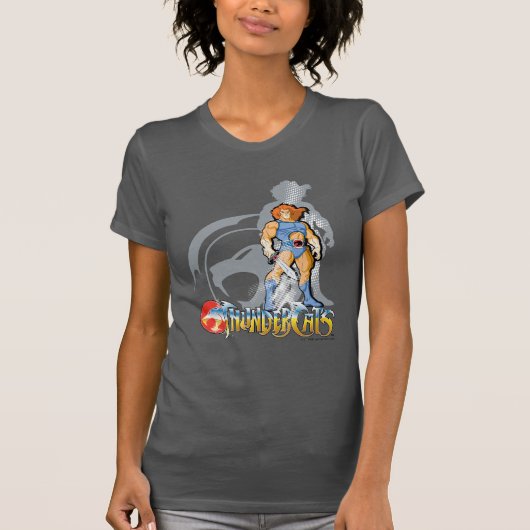 T-shirt ThunderCats | Lion-O Halfttone Shadow Graphic (Devant)
