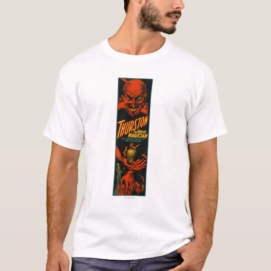 T-shirt Thurston "grande exposition de magicien de (Devant)
