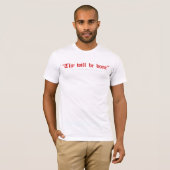 T-shirt "Thy soyez la pièce en t adaptée" des hommes faits (Devant entier)