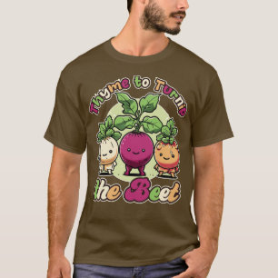 T-shirt Thyme pour transformer la betterave Drôle Vegan De