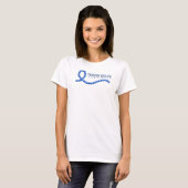 T-shirt Thyroid Sensibilisation aux maladies Paisley perle (Devant entier)