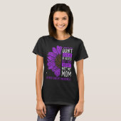 T-shirt Thyroide Cancer Awareness Ribbon Maman Warrior (Devant entier)