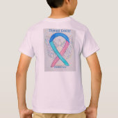 T-shirt Thyroïde Cancer Sensibilisation Ruban Angel person (Dos)