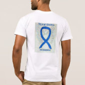 T-shirt Thyroïde Sensibilisation à la maladie Bleu Ruban C (Dos)