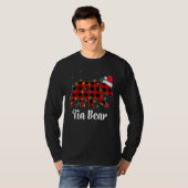 T-shirt Tia Bear Buffalo Red Plaid Matching Family Christm (Devant entier)