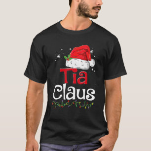 T-shirt Tia Claus Chemise Noël Pyjama Famille Équipée X