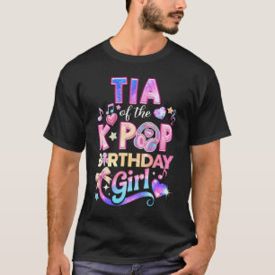 T-shirt Tia des filles d'anniversaire K-Pop amatrice de mu
