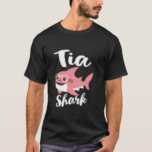 T-shirt Tia Shark Fête des mères grand-mère drôle