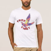 T-SHIRT TIBET GRATUIT OISEAU LIBRE (Devant)