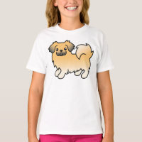 Tibétain Spaniel Fawn Sable Chien de Dessin Animé