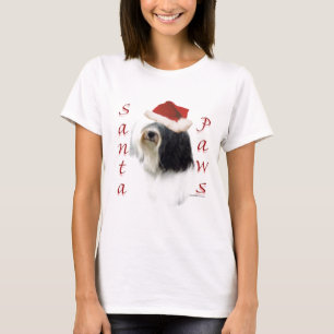 T-shirt Tibétain Terrier Père Noël Paws