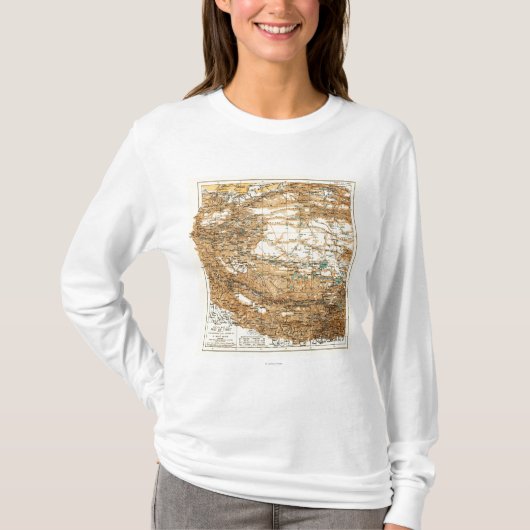 T-shirt TibetPanoramic MapTibet (Devant)