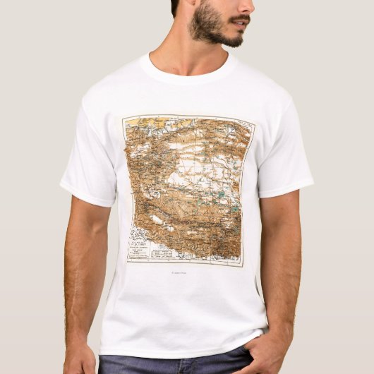 T-shirt TibetPanoramic MapTibet (Devant)
