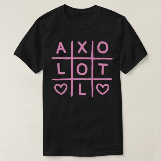 T-shirt Tic Tac Tac Toe Rose (Design devant)