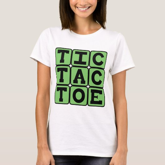 T-shirt Tic-Tac-Toe, Jeu de X et de O (Devant)