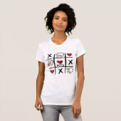 T-shirt Tic-Tac-Toe Pet Lover Photos et nom (Devant entier)