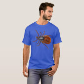 T-shirt Tick Arachnid Bug Insect Funny Tee (Devant entier)