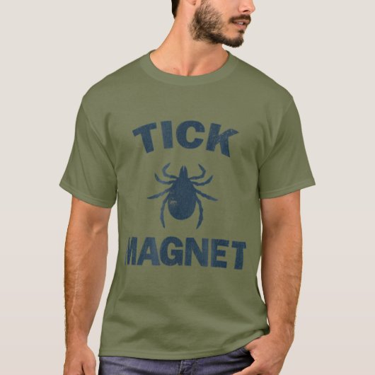 T-shirt Tick Magnet Funny Camping et Randonnée Bug (Devant)