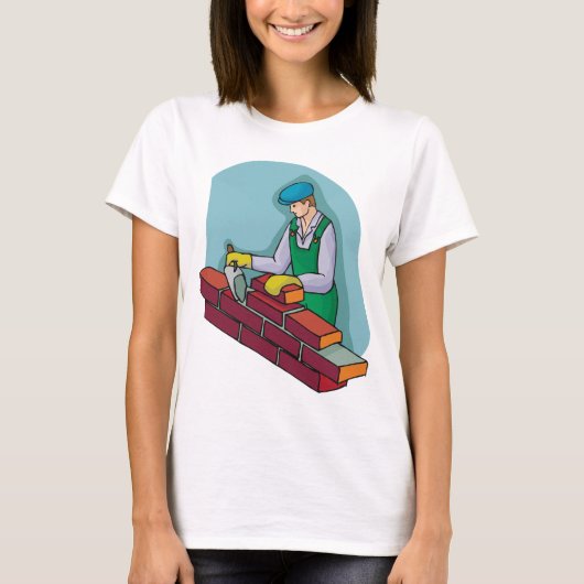 T-shirt Ticklayer au travail (Devant)