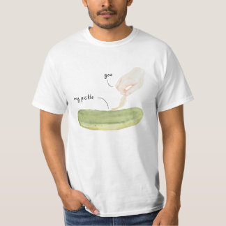 T-shirt Tickle My Pickle Funny Watercolor Art