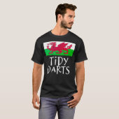 T-shirt Tidy Darts drôle Welsh Wales Flag (Devant entier)