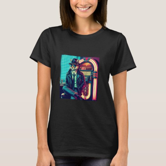 T-shirt Tie Chat Cool (Devant)