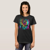 T-shirt Tie Dye 100 Days Brighter Student Happy 100th Day  (Devant entier)