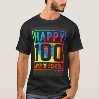 T-shirt Tie Dye 100 Jours d'École Garçons Fille Enseignant
