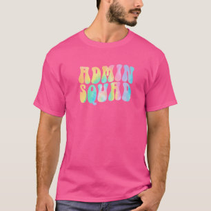 T-shirt Tie Dye Admin Squad Secrétaire de l'école Bureau r