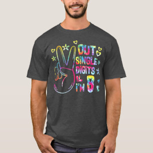 T-shirt Tie Dye Anniversaire Paix Sortie Chiffres Im 8 Ann