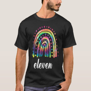 T-shirt Tie Dye Arc-en-ciel Onze ans 11 Anniversaire 11e n