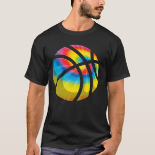 T-shirt Tie Dye Basketball mignonne Trippy Hippy Boys Girl