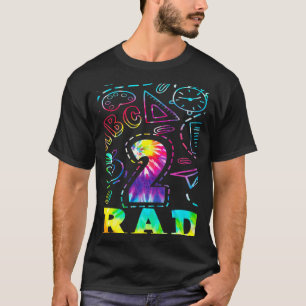 T-shirt Tie Dye Bienvenue Retour À L'École Bonne 2E Année