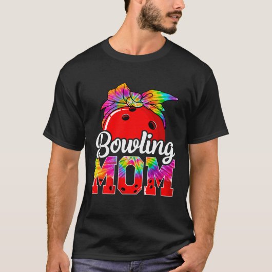 T-shirt Tie Dye Bowling Mom Bowling Mama Sport Mother's Da (Devant)
