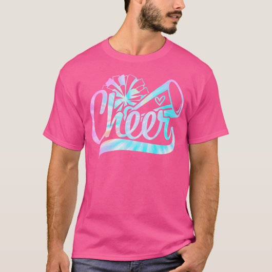 T-shirt Tie Dye Cheer Cheerleading For Cheerleader Squad G (Devant)