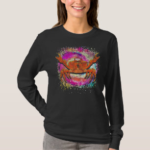 T-shirt Tie Dye Crabe de fruits de mer Crabe d'animaux de