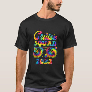 T-shirt Tie Dye Cruise Squad 2023 Famille Vacation Corresp