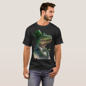 T-shirt Tie Dye Dinosaur Tuxedo Leprechaun Casquette St Pa (Devant entier)
