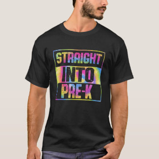 T-shirt Tie Dye Directement Dans Pré K Retour À L'Étudiant