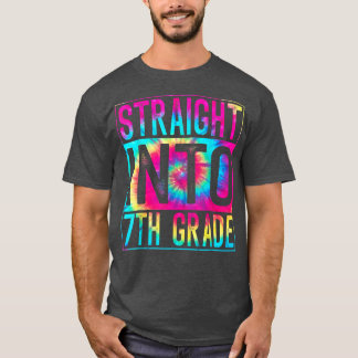 T-shirt Tie Dye Directement En 7E Année Retour À L'École F