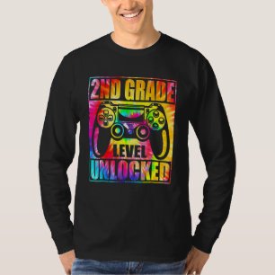 T-shirt Tie-Dye Dos Niveau 2 Débloqué Jeu Vidéo